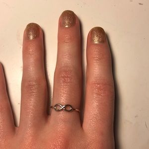 Sterling silver infinity ring